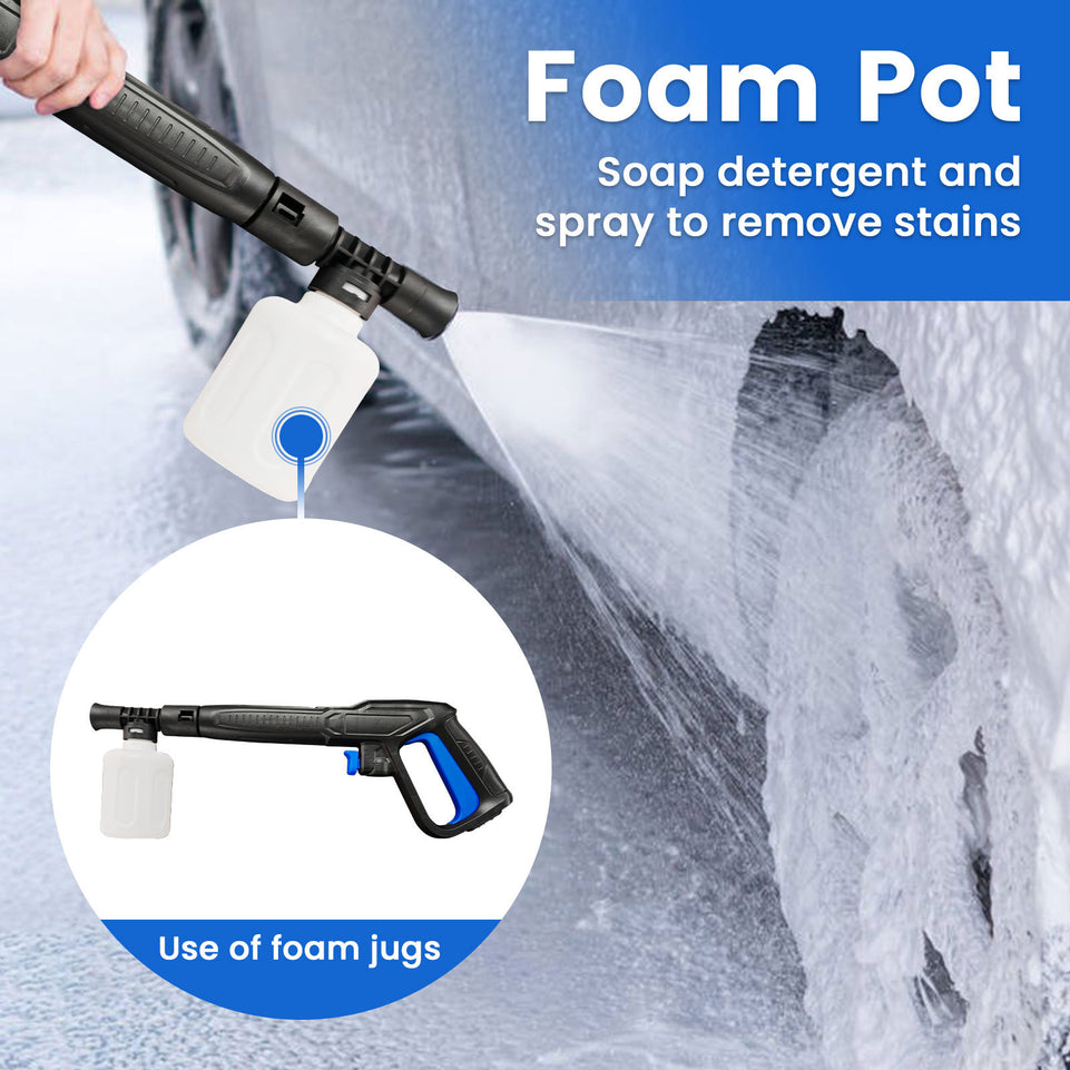 Electric High-pressure Cleaning Machine, Electric Powerful Cleaning Machine With Rotating Nozzle, 3200 PSI Maximum 2.2 GPM High-pressure Cleaning Machine, With Foam Monitor, Powerful Cleaning Machine