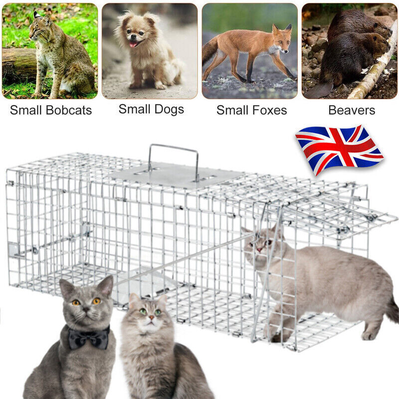Squirrel Trap Heavy Duty Metal Humane Live Vermin Pest Animal Large Cage Catcher
